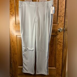 Men’s Champro open bottom loose fit Gray baseball pants Adult 2X